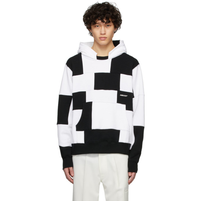 Photo: Ambush Black and White Panel Hoodie