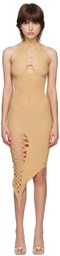 Poster Girl SSENSE Exclusive Tan Tamika Midi Dress