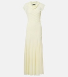 Proenza Schouler Tamara draped crêpe jersey maxi dress