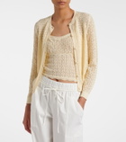 Dôen Nadille pointelle scalloped top