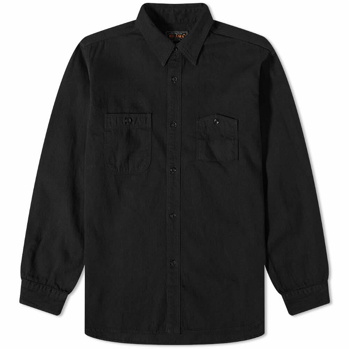 Photo: Beams Plus Men's Denim Work Shirt in Black