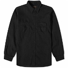 Beams Plus Men's Denim Work Shirt in Black