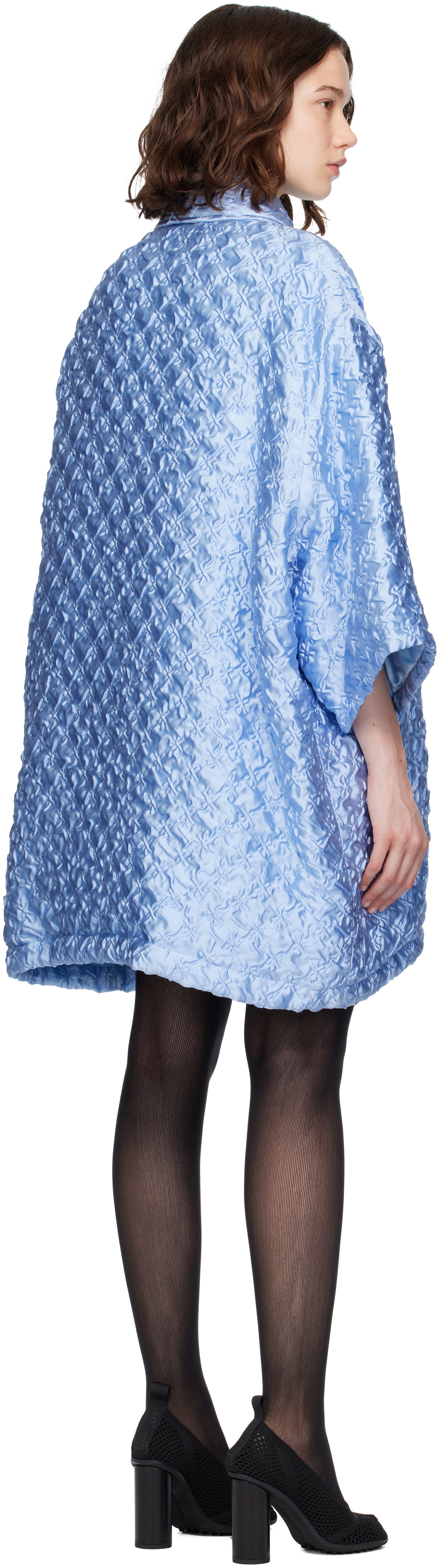 MARIE ADAM-LEENAERDT Blue Robe Shirt Coat