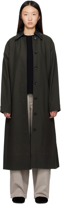 Photo: Maria McManus Khaki A-Line Swing Trench Coat