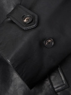 BODE - Continental Cropped Leather Jacket - Black