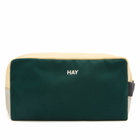 HAY Multi Wash Bag in Dark Green Multi 