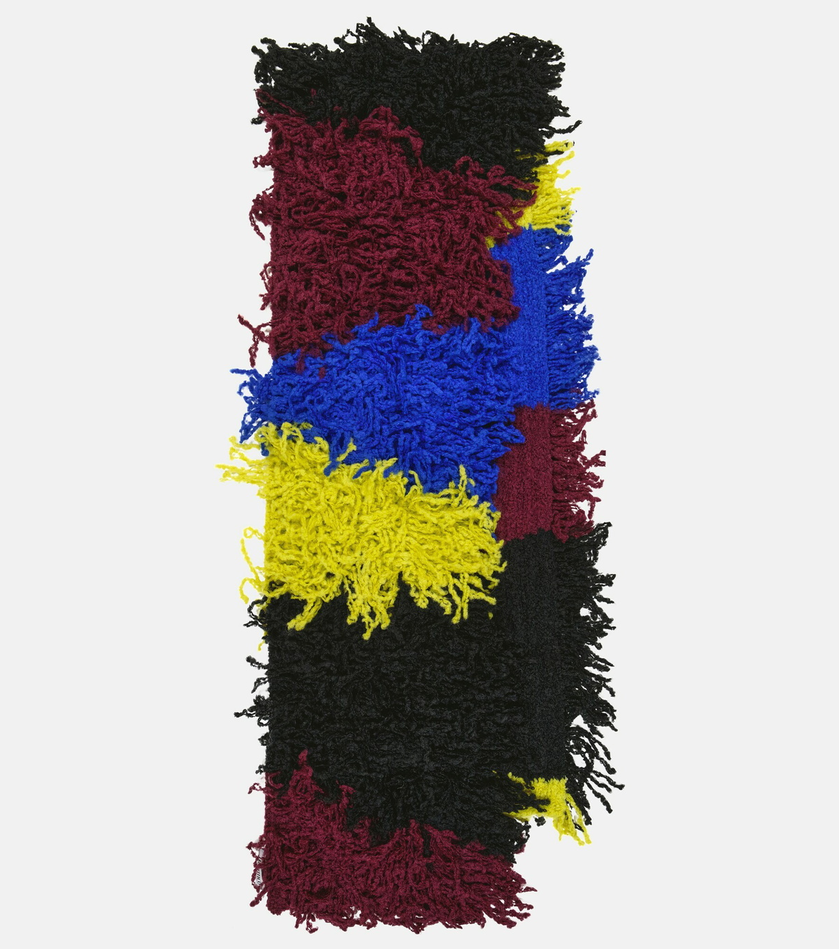 The Attico - Textured wool-blend scarf