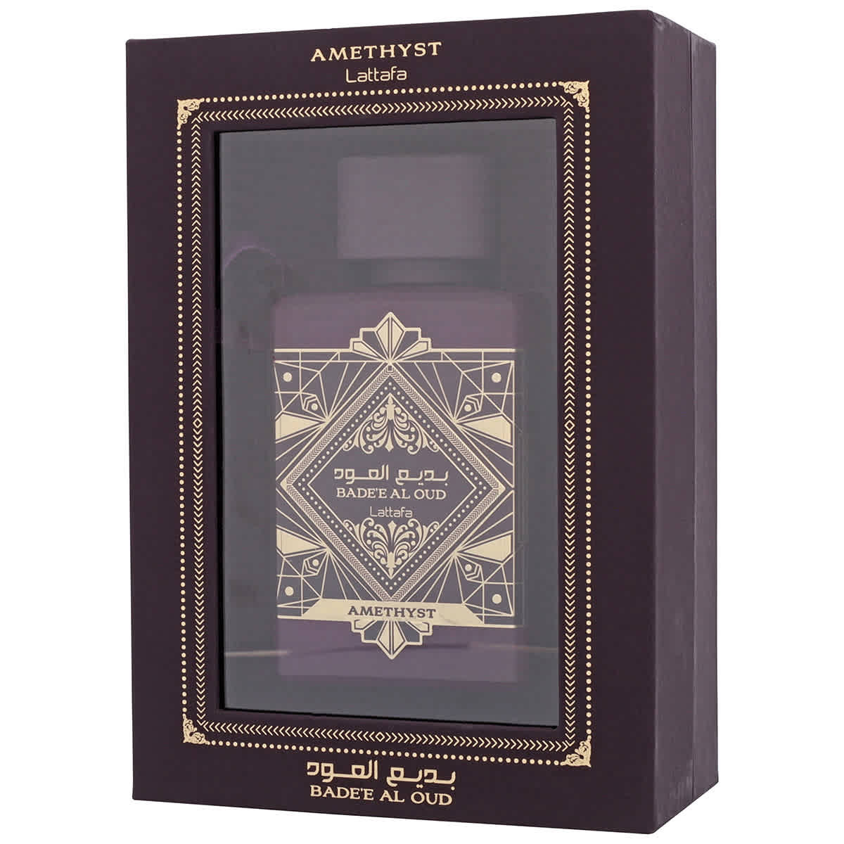 Lattafa Unisex Bade'e Al Oud Amethyst EDP Spray 3.38 oz Fragrances 6291108733875