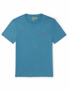 Polo Ralph Lauren - Logo-Embroidered Cotton-Jersey T-Shirt - Blue