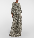 Gucci - Zebra-print metallic gown