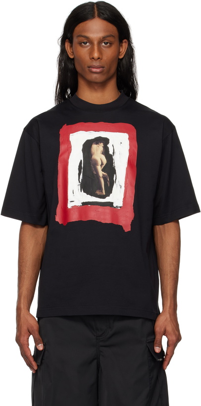 Photo: Marni Black Nude Print Cotton T-shirt
