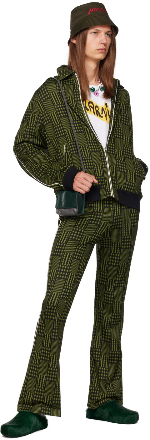 Marni Green & Black Jacquard Jacket Marni