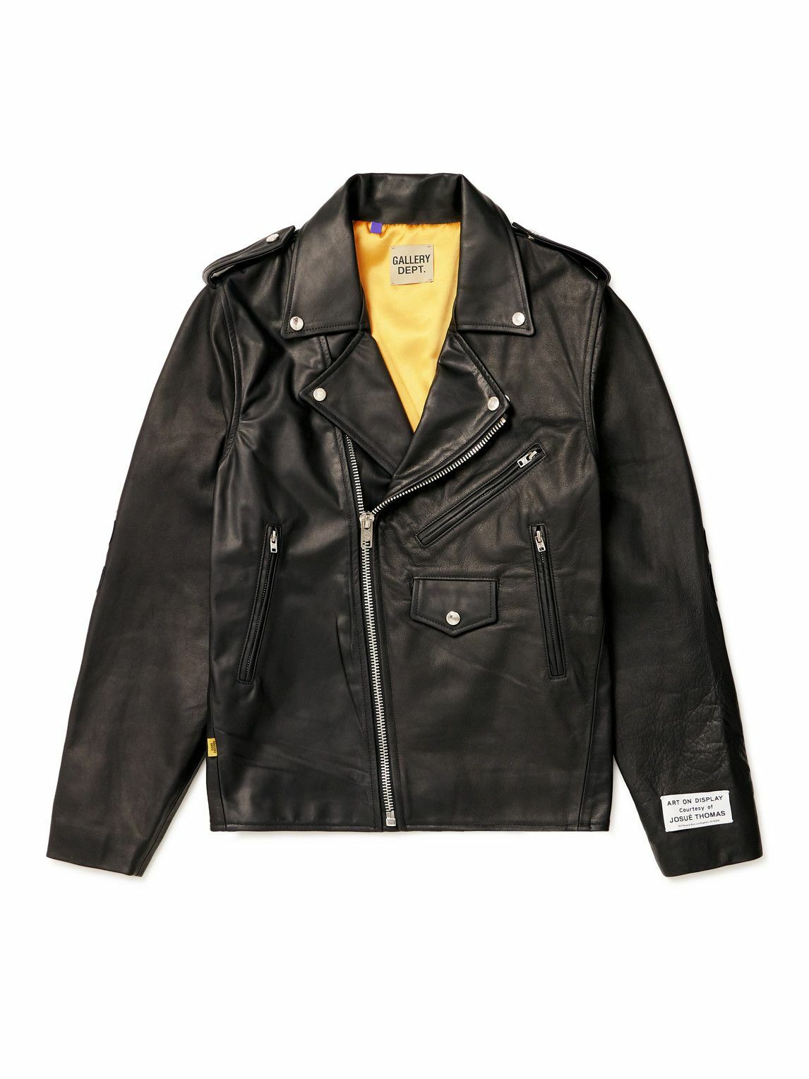 Gallery Dept. Leather Biker Jacket Black Gallery Dept.