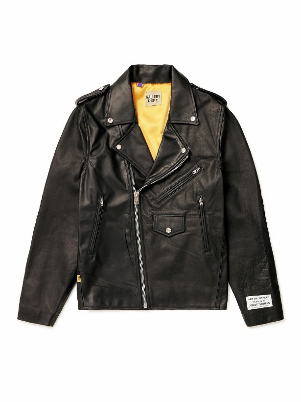 Photo: Gallery Dept. - Leather Biker Jacket - Black