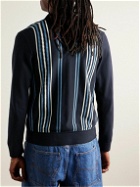 Guest In Residence - Plaza Slim-Fit Striped Cotton Cardigan - Blue