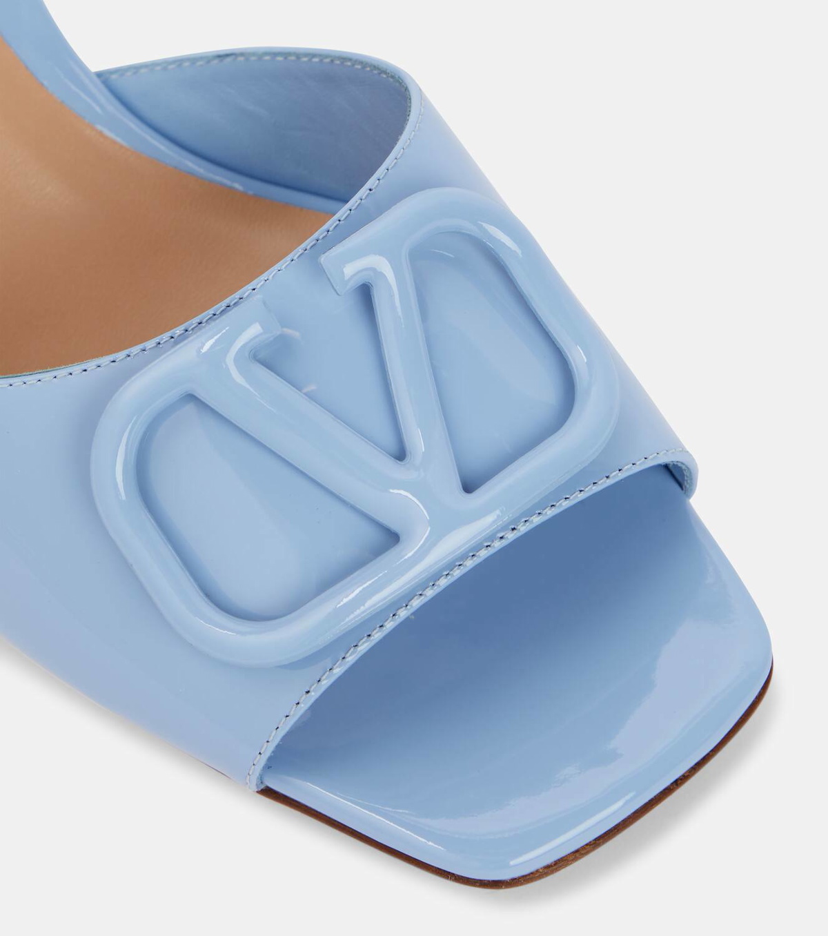 Valentino Garavani VLogo Signature patent leather mules