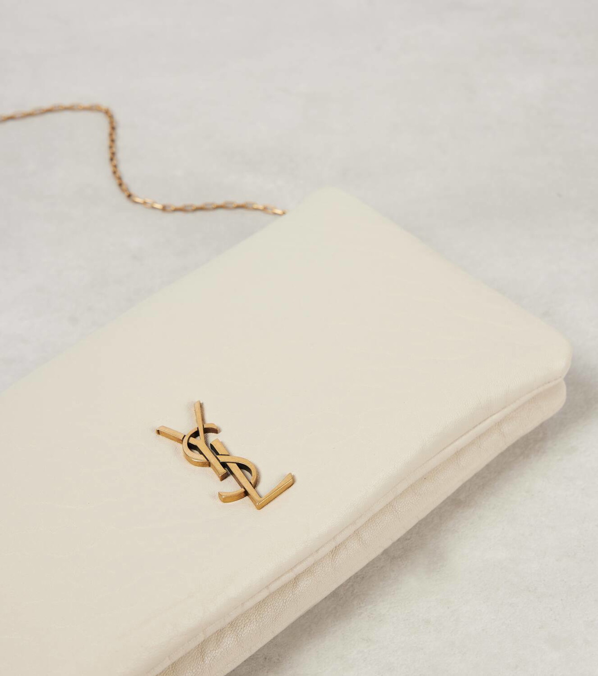 【Saint Laurent】 Calypso Mini leather wallet on chain Saint Laurent Calypso Mini leather wallet on chain Saint Laurent