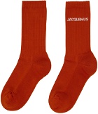 Jacquemus Orange 'Les Chaussettes Cuca' Socks