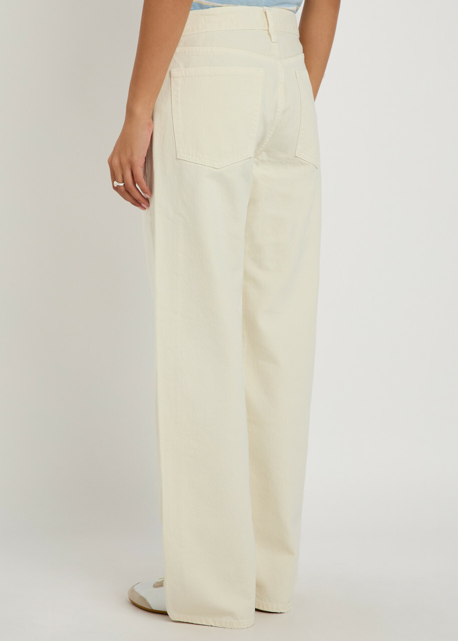 Frame The Saturday Straight-leg Jeans Beige