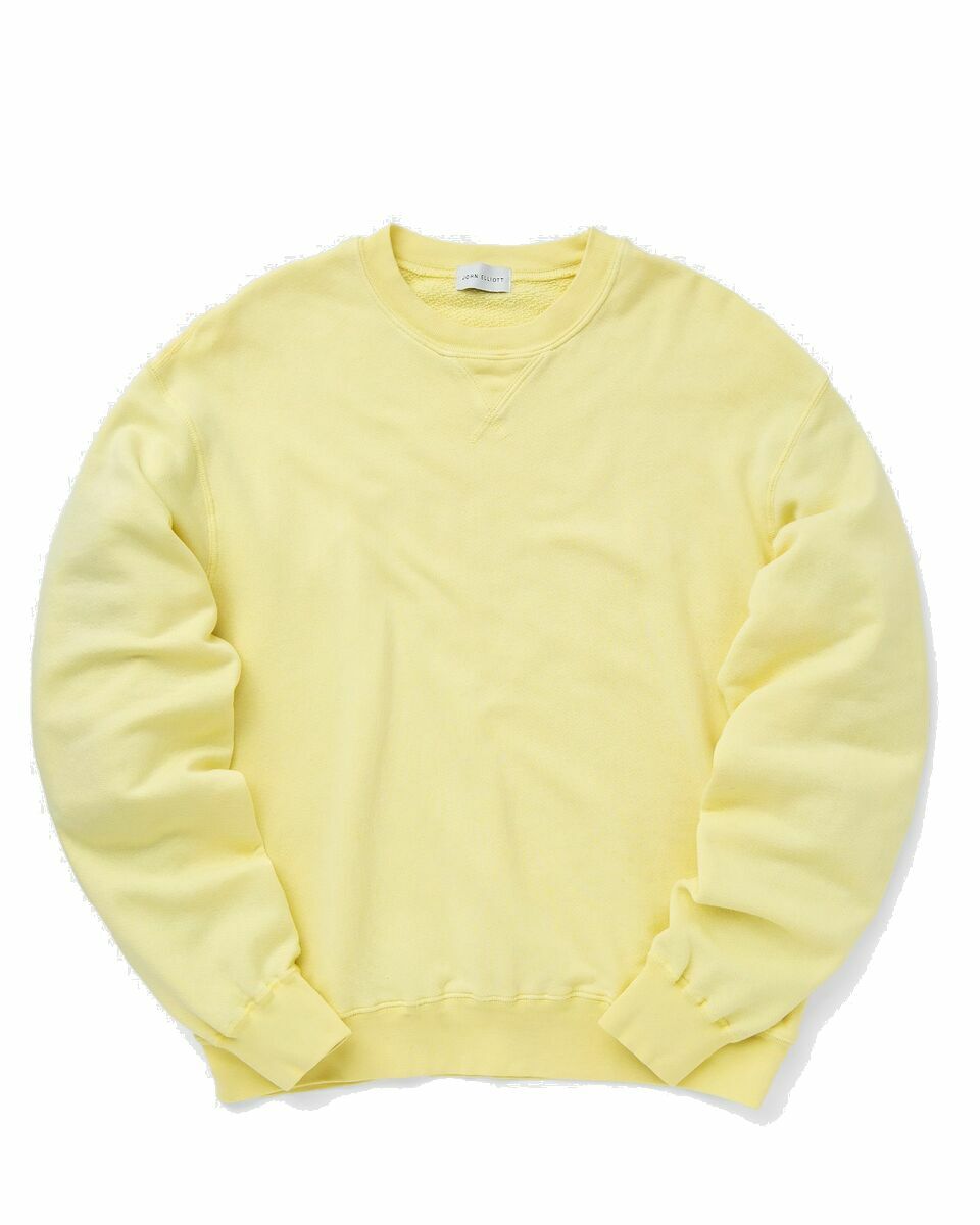 Photo: John Elliott Vintage Fleece Crew Yellow - Mens - Sweatshirts