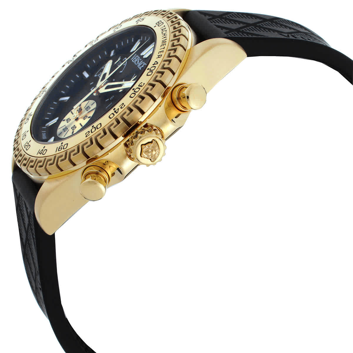 Versace Chrono Chronograph Quartz Black Dial Mens Watch VE9K00224