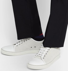 Lanvin - Cap-Toe Suede and Leather Sneakers - Men - Off-white