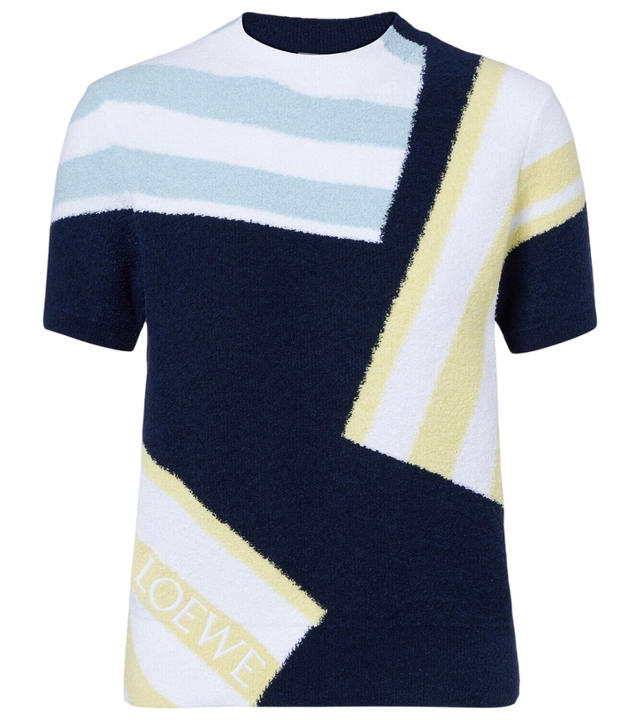Photo: Loewe Intarsia cotton-blend bouclé sweater