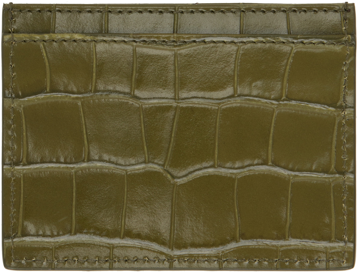 Vivienne Westwood Khaki Flat Card Holder