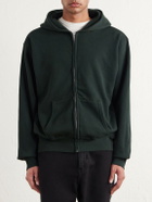 Les Tien - Garment-Dyed Cotton-Jersey Zip-Up Hoodie - Green