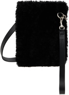 Jil Sander Black Shearling Link Pouch