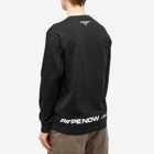 Men's AAPE Now Silicon Badge Long Sleeve T-Shirt in Black