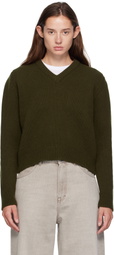&Daughter Green Glenn V-Neck Sweater