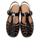 Marni Black Cut-Out Sandals