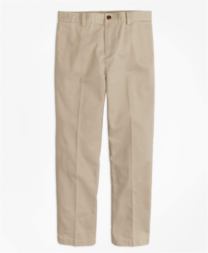 Photo: Brooks Brothers Boys Flat-Front Non-Iron Advantage Chino Pants | Khaki