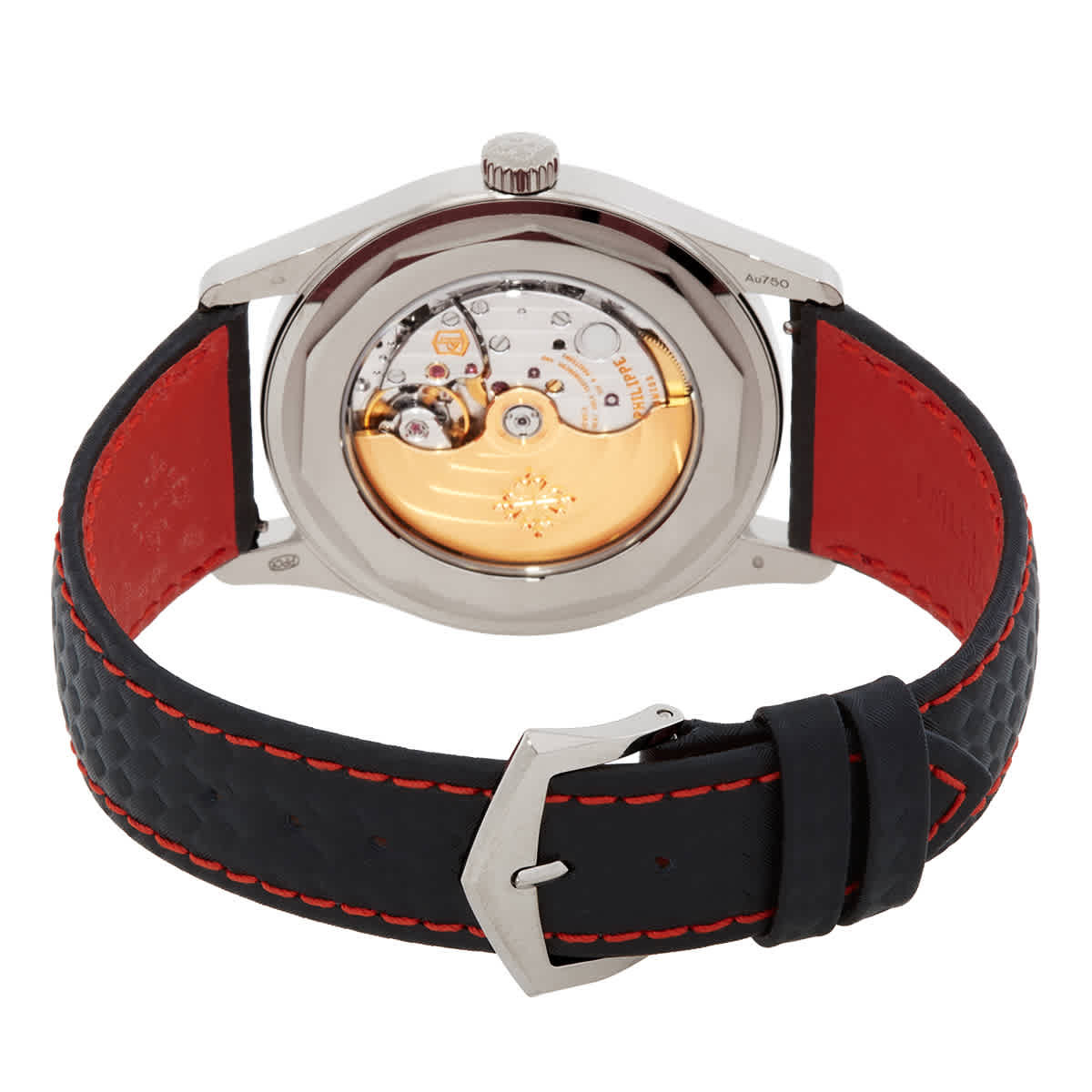 Patek Philippe Calatrava Red Automatic Black Dial Watch 6007G-010