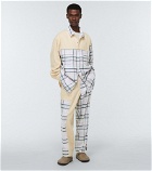 The Elder Statesman - Checked wool, silk and cashmere pants