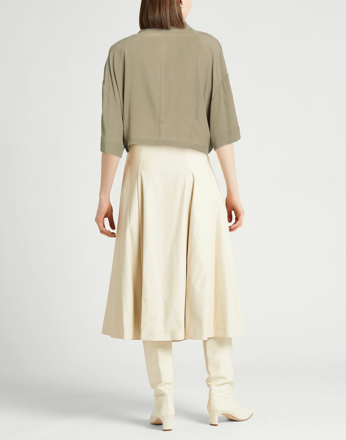 Semicouture Womens Top Military in Green