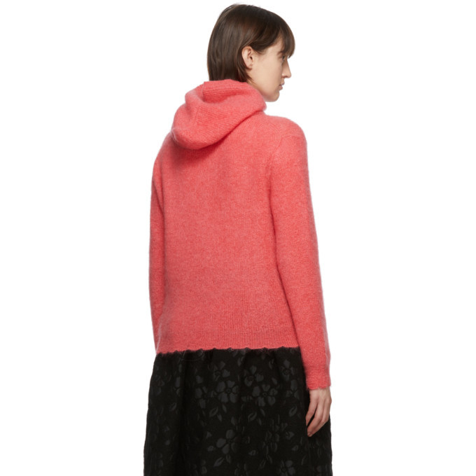 Tricot Comme des Garcons Pink Mohair Hoodie Tricot Comme des Garcons