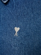 AMI PARIS - Logo Zipped Denim Jacket