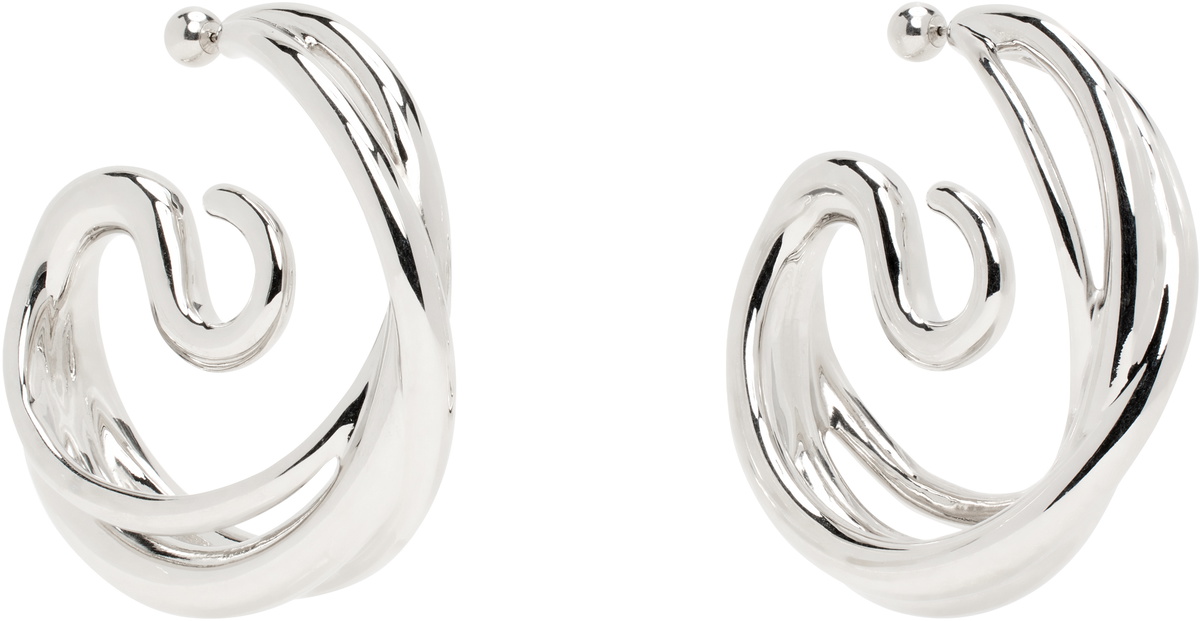 Panconesi Silver Triptych Large Earrings