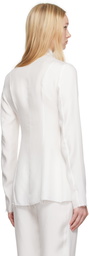COLLEEN ALLEN White Silk Slip Blouse
