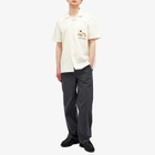 Palmes Men's Garden Short Sleeve Shirt in Off-White