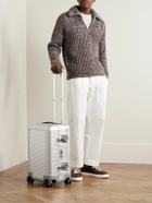 FPM Milano - Bank Spinner 53cm Leather-Trimmed Aluminium Suitcase