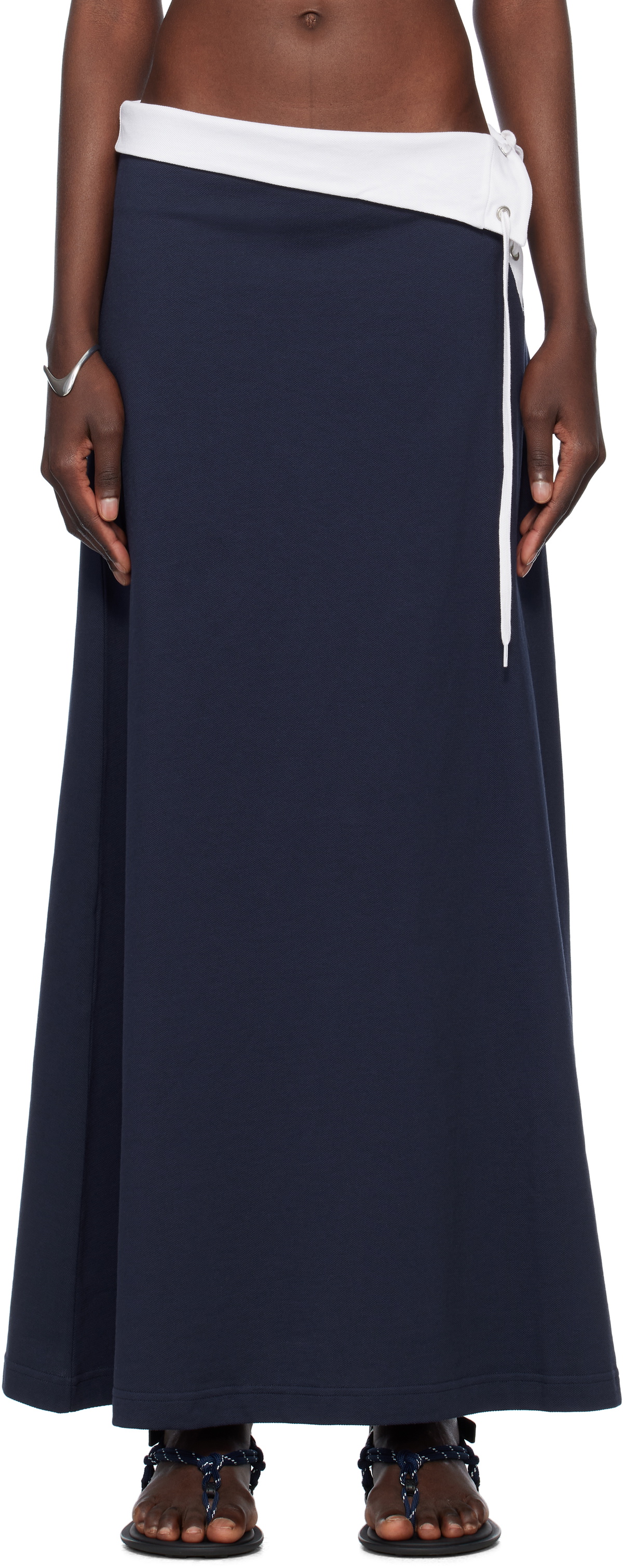 Julie Kegels Navy Polo Maxi Skirt