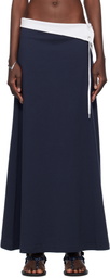 Julie Kegels Navy Polo Maxi Skirt
