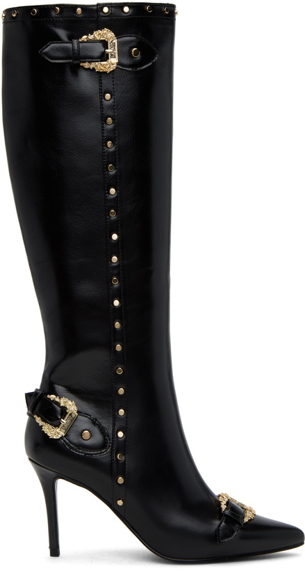 Photo: Versace Jeans Couture SSENSE Exclusive Black Hardware Boots