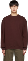 John Elliott Burgundy Oversized Sweatshirt