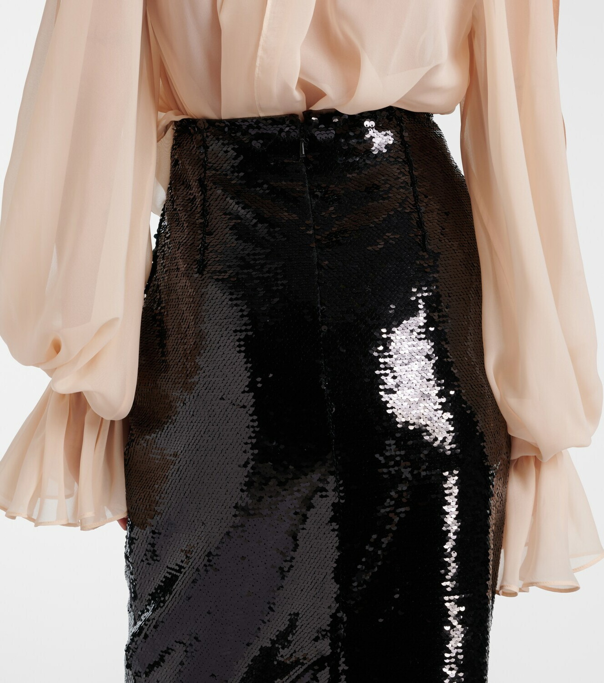 Simone Rocha Sequined pencil skirt