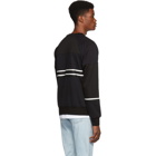 PS by Paul Smith Black Striped Panelled Sweatshirt