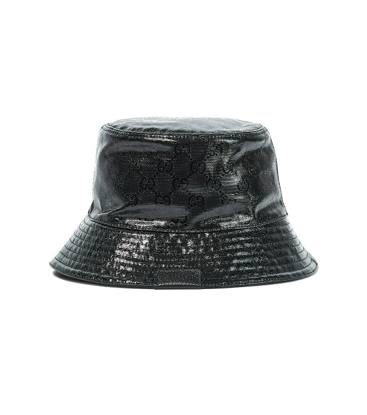 Photo: Gucci Leather-trimmed bucket hat